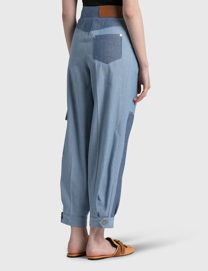 Cropped Chambray Balloon Trousers Placeholder Image