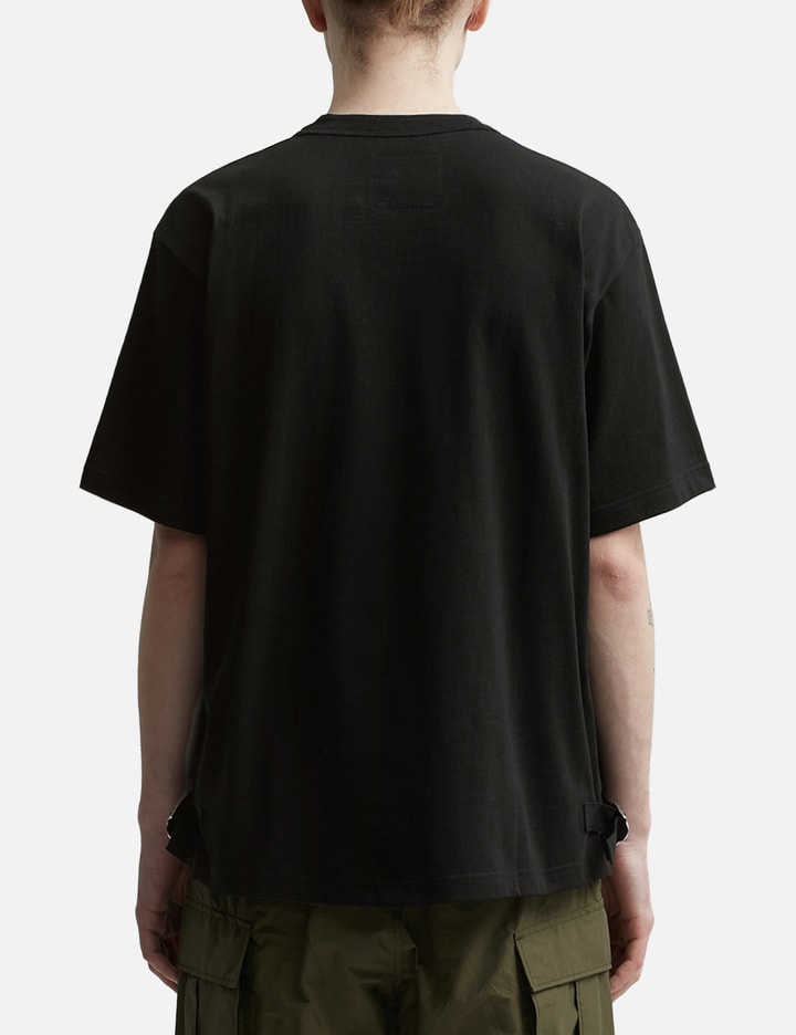 NYLON TWILL X COTTON JERSEY T-SHIRT Placeholder Image