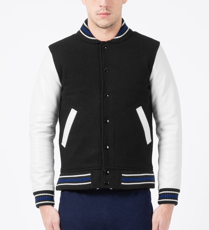 Black Trouble Town Varsity Jacket Placeholder Image