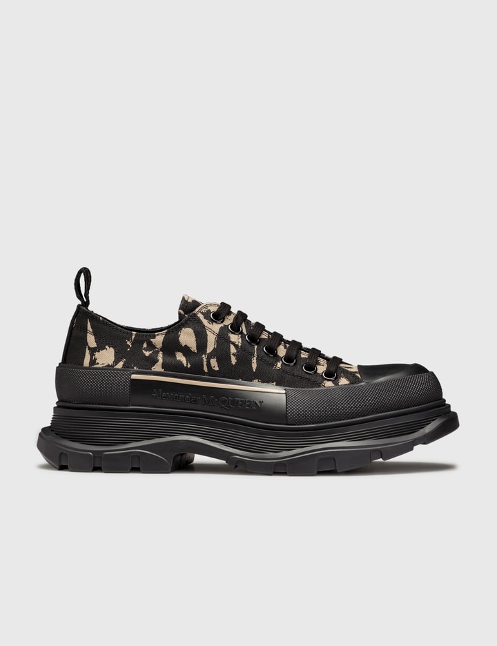 McQueen Graffiti Tread Slick Lace-up Sneakers Placeholder Image