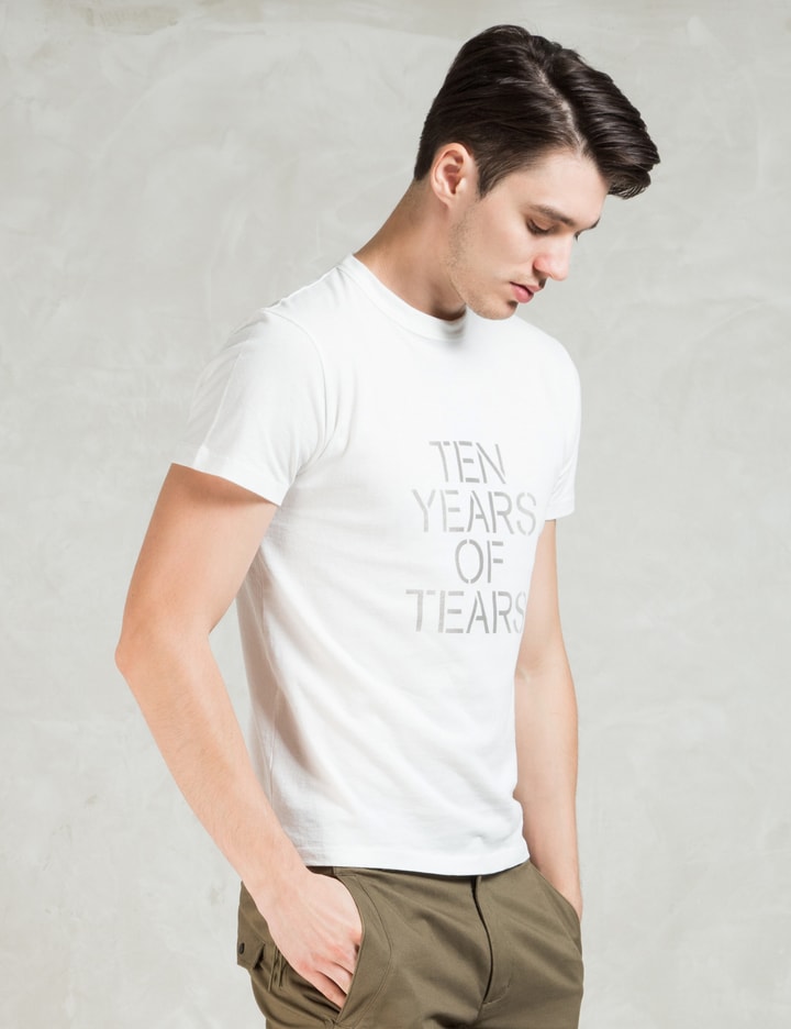 White Ten Years Of Tears S/S T-Shirt Placeholder Image