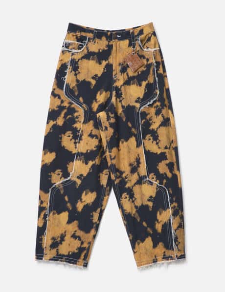 Dhruv Kapoor Bleached Effect Raw Edge Balloon Jeans