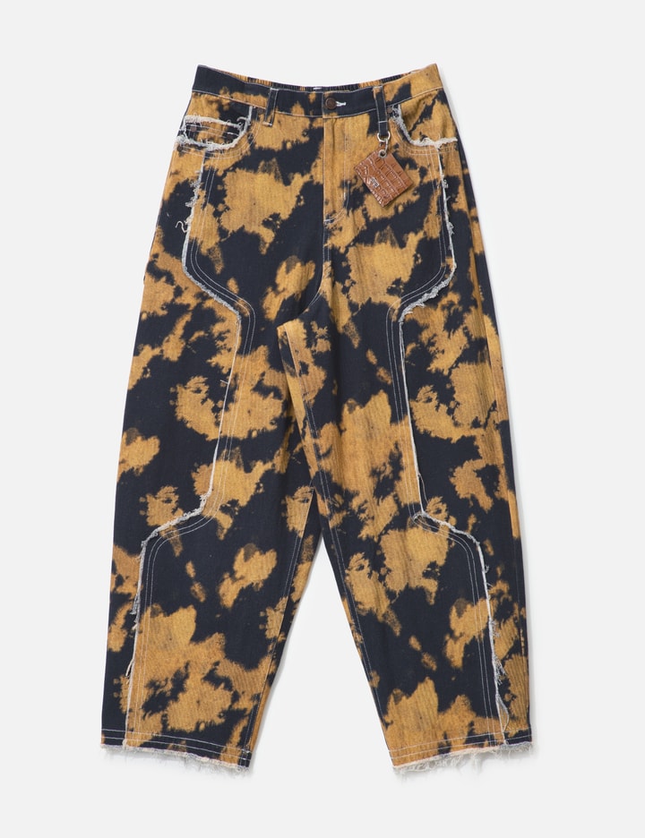 Bleached Effect Raw Edge Balloon Jeans Placeholder Image