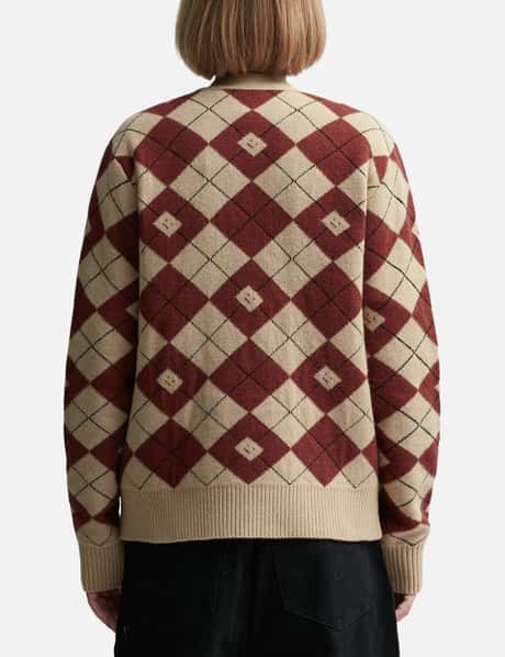 Acne Studios - Argyle Jacquard Cardigan | HBX - Globally Curated 