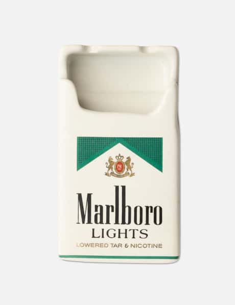 Vintage Ceramic Marlboro Lights Ashtray