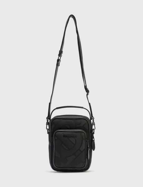 Burberry - Men's Monogram Jacquard Crossbody Bag Messenger - Black