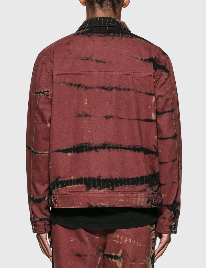 Supreme 2-Tone Paneled Denim Jacket Red