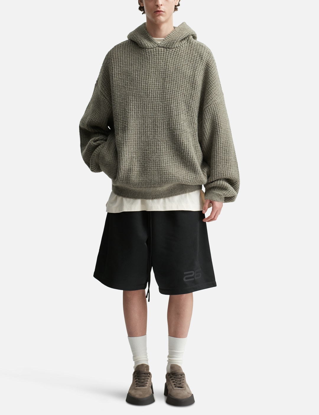 Satin Fleece Relaxed Sweatshort view 15