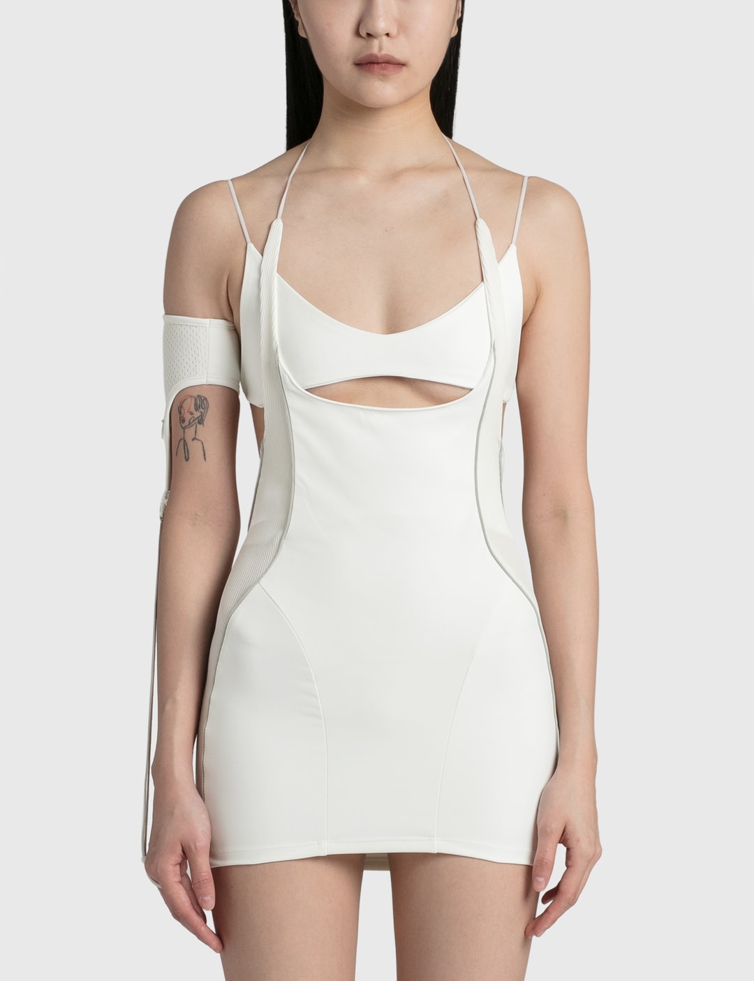 hyein seo racer mini dress Hyein Seo 3-piece Racer Mini Dress, Grey, Size 1, Brand