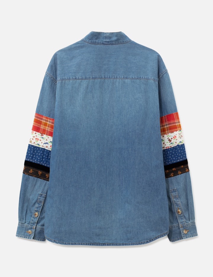 KHOKI Patchwork Denim Overshirt