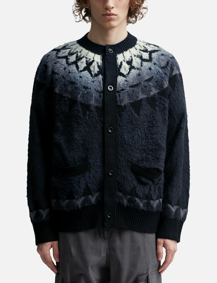 Sacai - Jacquard Knit Cardigan  HBX - Globally Curated Fashion and  Lifestyle by Hypebeast