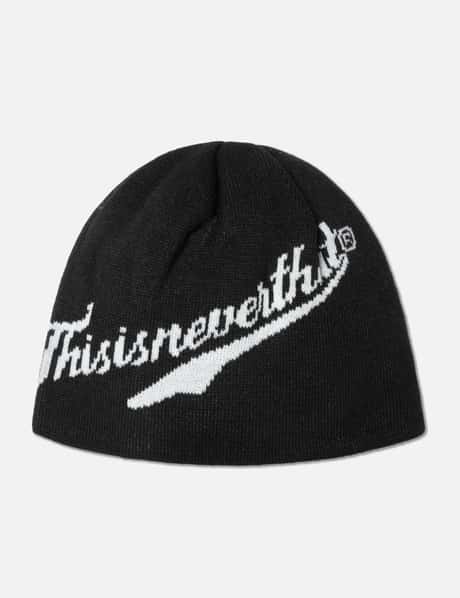 thisisneverthat® SCRIPT LOGO NO CUFF BEANIE