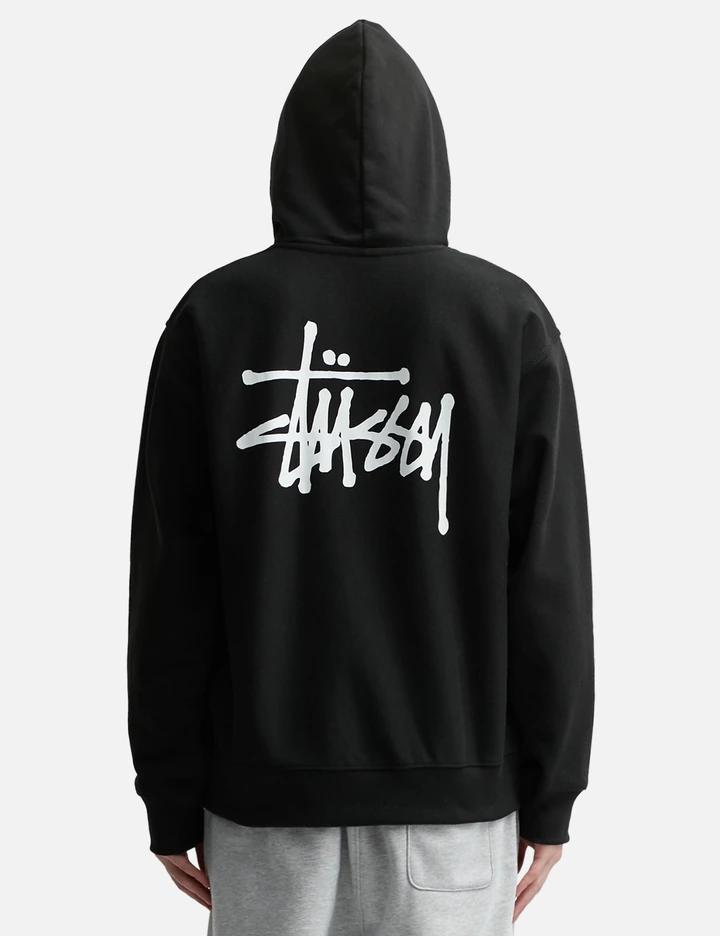 Stussy Basic Hoodie Liliac In Cotton in Purple for Men