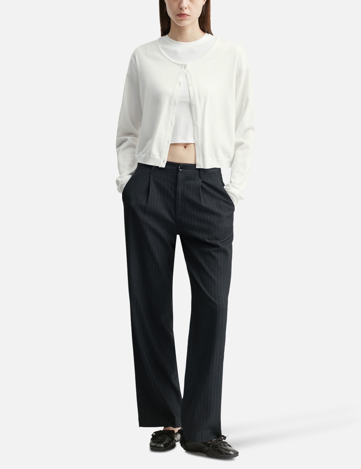 Glowny G Gentle Wide Leg Pinstripe Pants