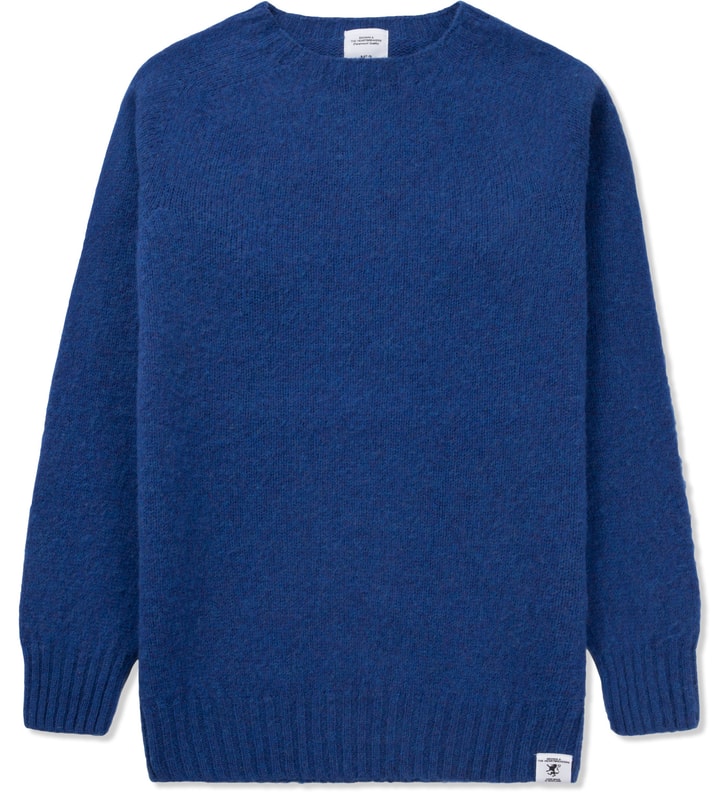 Blue Leckie C-Neck Shaggy Sweater Placeholder Image