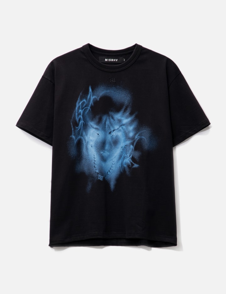 Misbhv Graphic-print Cotton T-shirt In Black