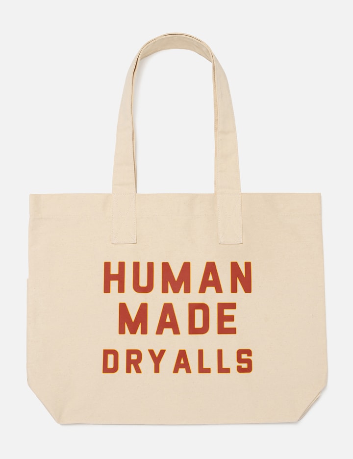 Shop Human Made Canvas Tote Bag In White