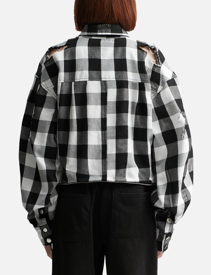 REVERSIBLE DESTROYED FLANNEL SHIRT Placeholder Image