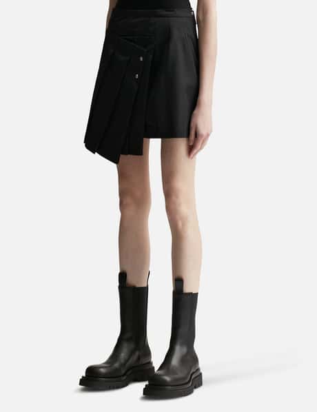 Fold-Detail Pleats Mini Skirt view 7