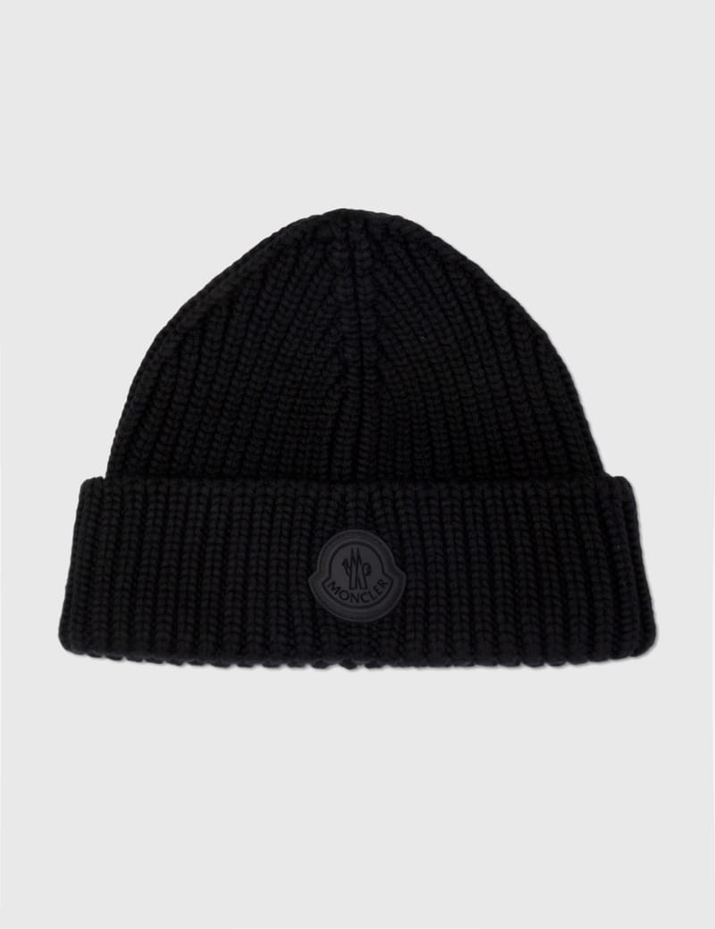 Moncler - Plain Black Beanie | HBX 
