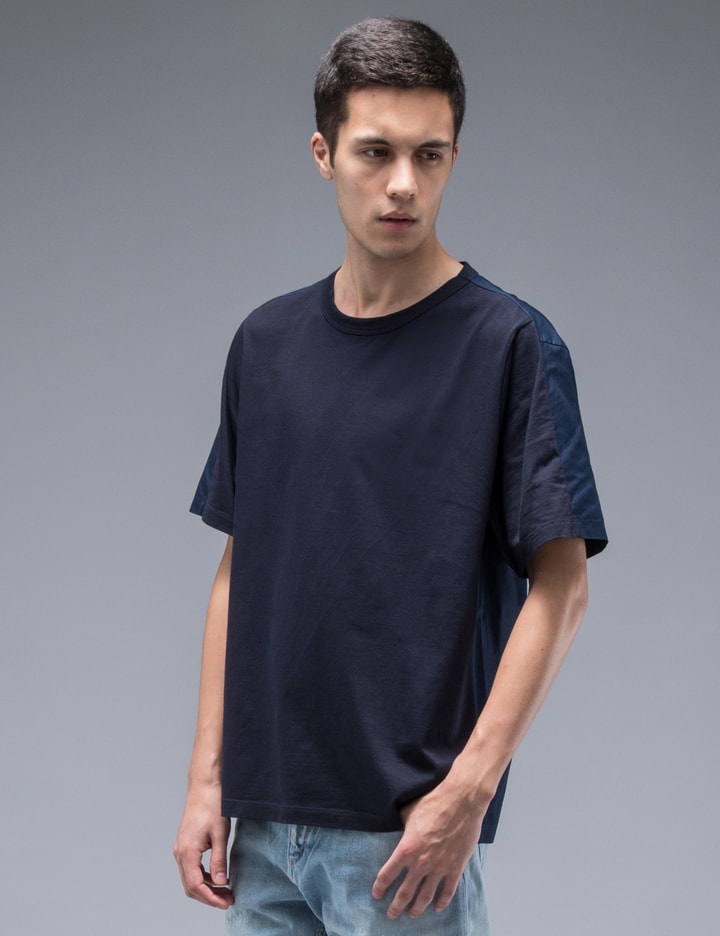Classic S/S T-Shirt With Woven Back Panel Placeholder Image
