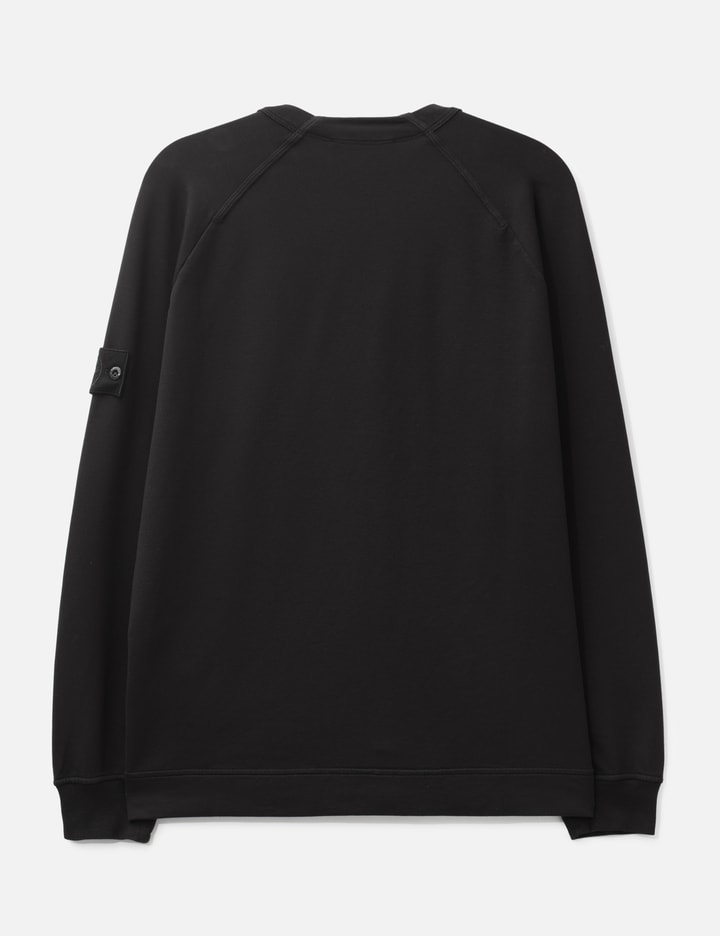 Stone Island Cotton Stretch Fleece S.I. Ghost Crewneck Sweatshirt