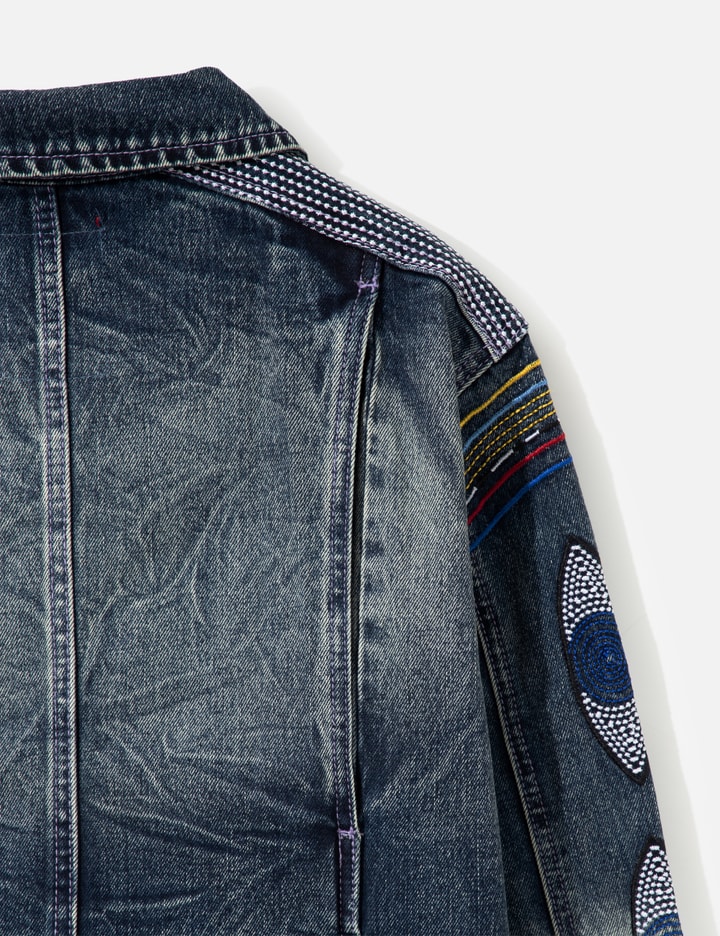 KidSuper Gemstone Eye Embroidery Jean Jacket