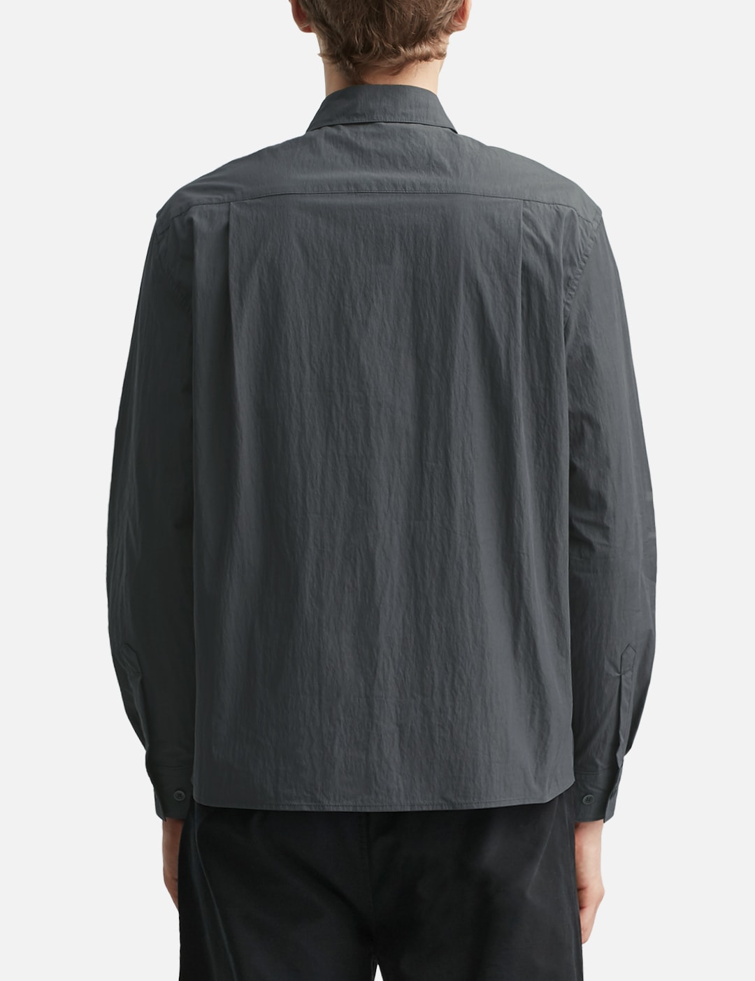 Crinkle Cotton Panel Shirt view 13