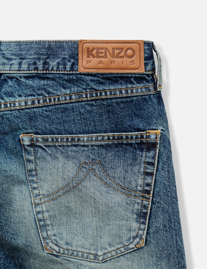 Kenzo Straight Fit Jeans In Japanese Denim