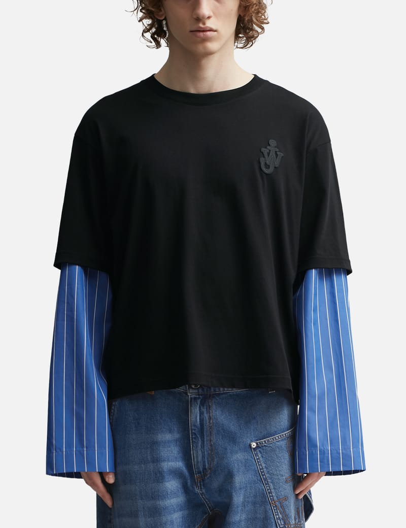 JW 極美品JW ANDERSON LONG SHIRT SLEEVE POLO Anderson - ANCHOR 