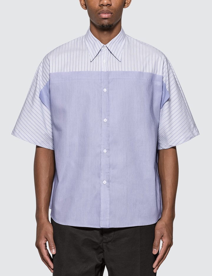 Spliced Pinstripe Shirt Placeholder Image
