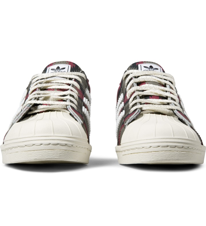 NEIGHBORHOOD x adidas Originals Beige/Red NH Shelltoe Shoes Placeholder Image