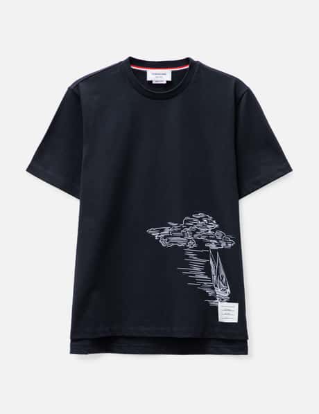 Thom Browne Short Sleeve Printed T-shirt