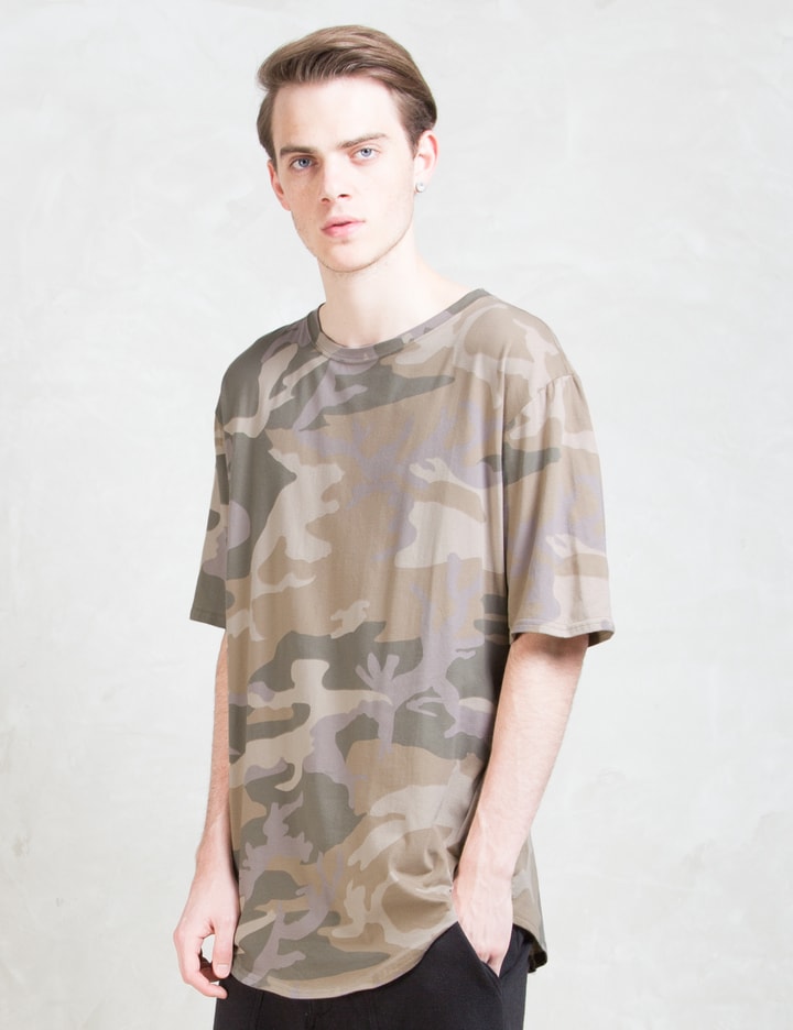 Camo E-long Scoop T-shirt Placeholder Image