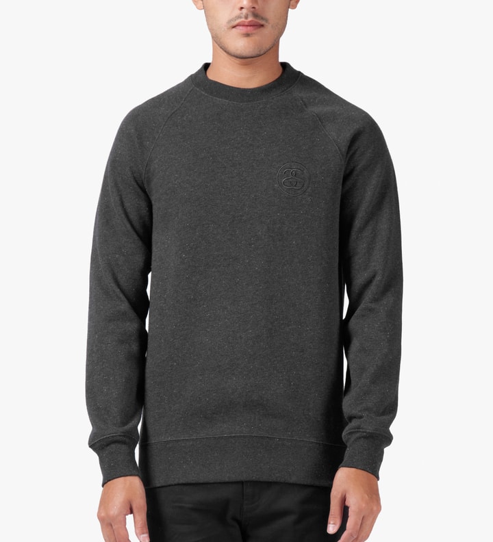 Heather Black Lux Fleece Crew Sweater Placeholder Image