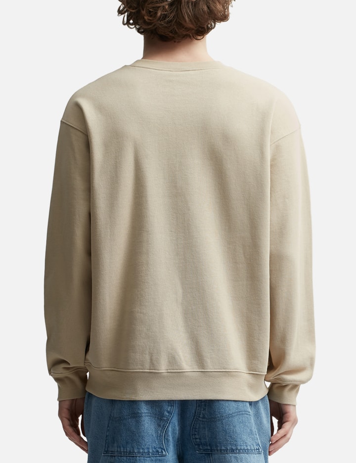 Dime Taupe Leafy Sweatshirt In White