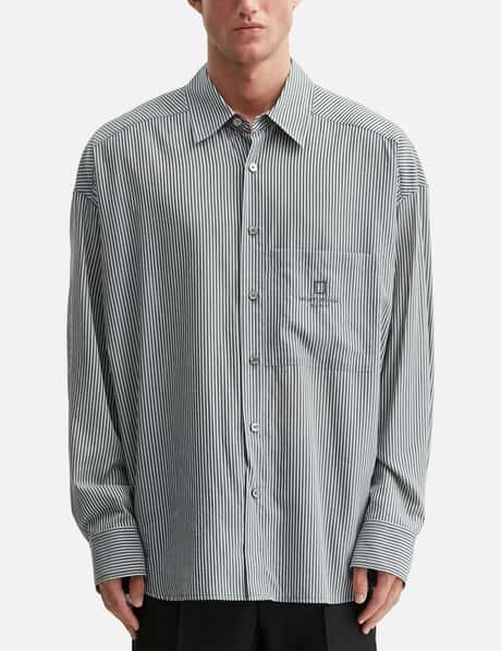 Black Stripe Over Size Shirt view 10