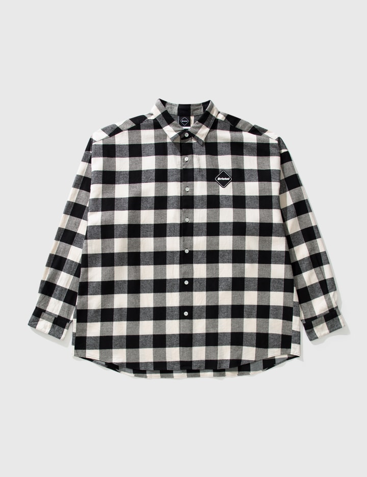 F.C. Real Bristol - Big Logo Flannel Baggy Shirt | HBX - Globally 