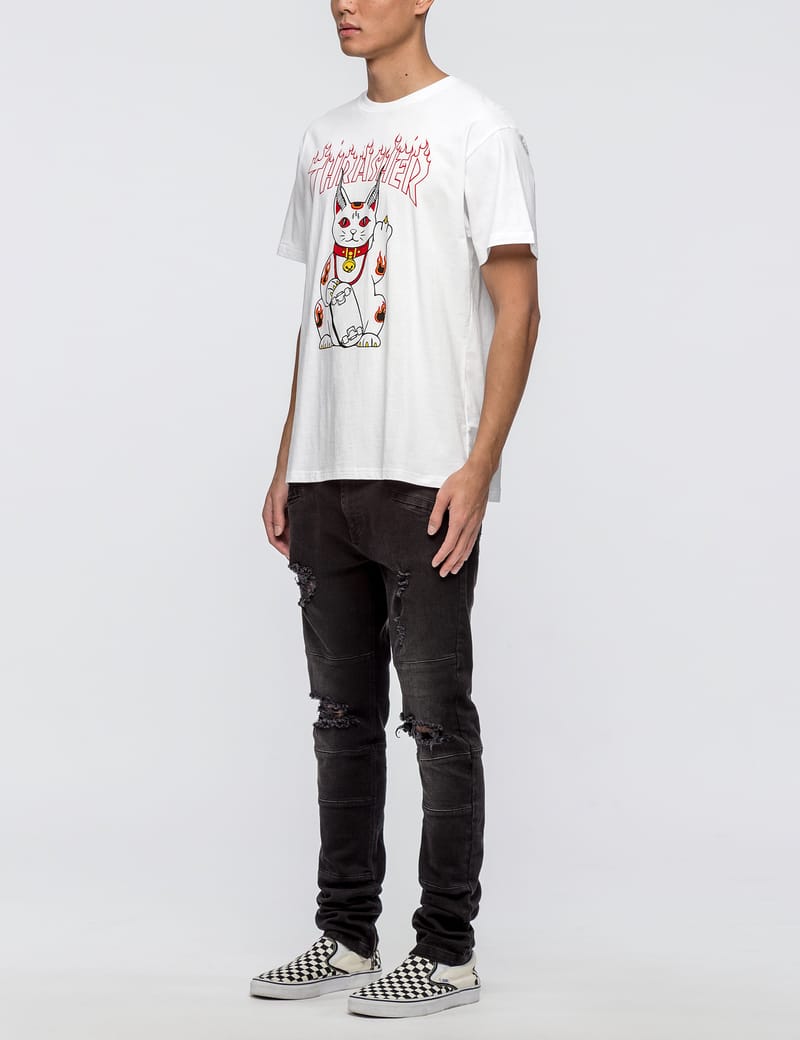Thrasher - Cat T-shirt (JP VERSION 