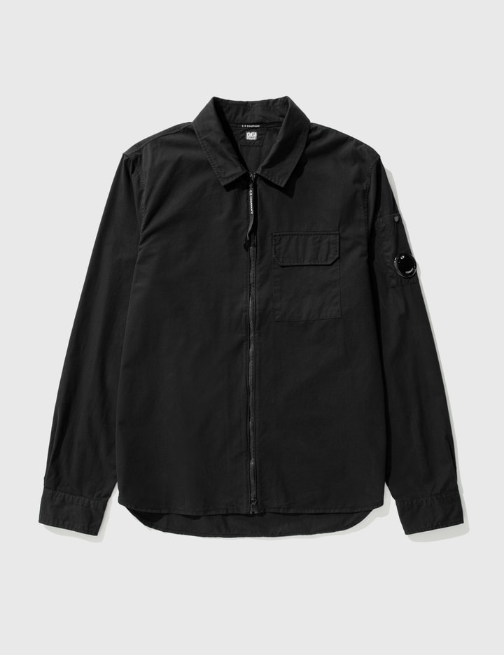 Emerized Gabardine Zipped Shirt Placeholder Image