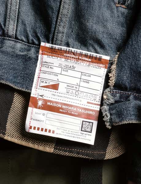 Maison Mihara Yasuhiro - Denim Combo Plaid Shirt | HBX - Globally 