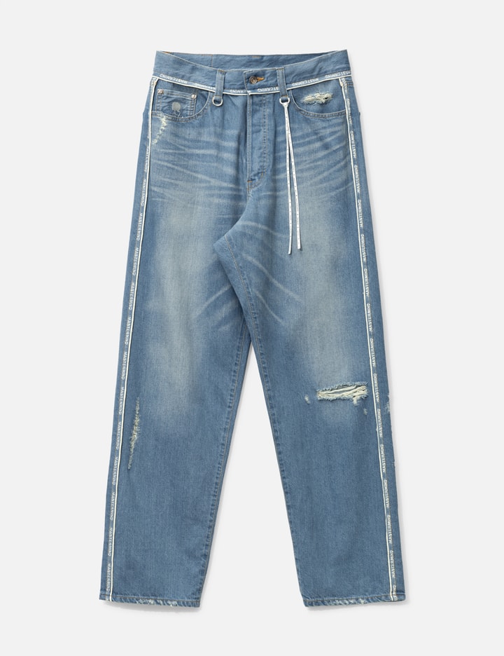 INSIDE-OUT STRAIGHT DENIM PANTS Placeholder Image