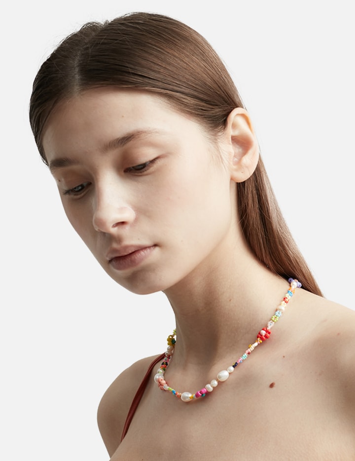 Shop Anni Lu Mexi Flower Necklace In Multicolor