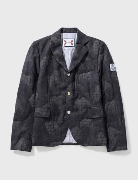 Moncler MONCLER CAMO WOOL WITH DOWN BLAZER
