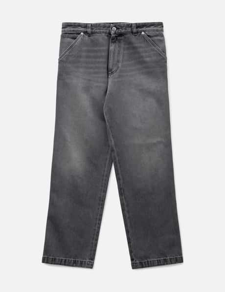 Prada Used Denim Wide Jeans
