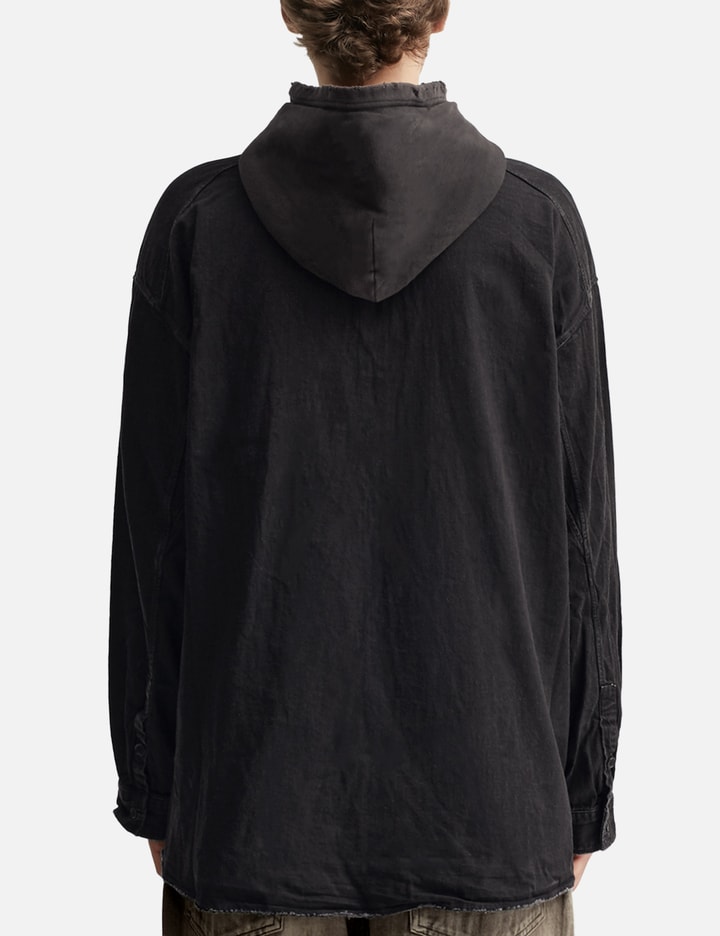 Denim Hoodie Shirt Placeholder Image