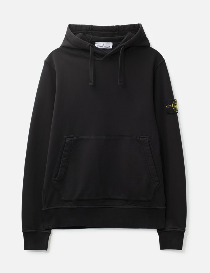 스톤 아일랜드 Garment Dyed Cotton Fleece Hoodie