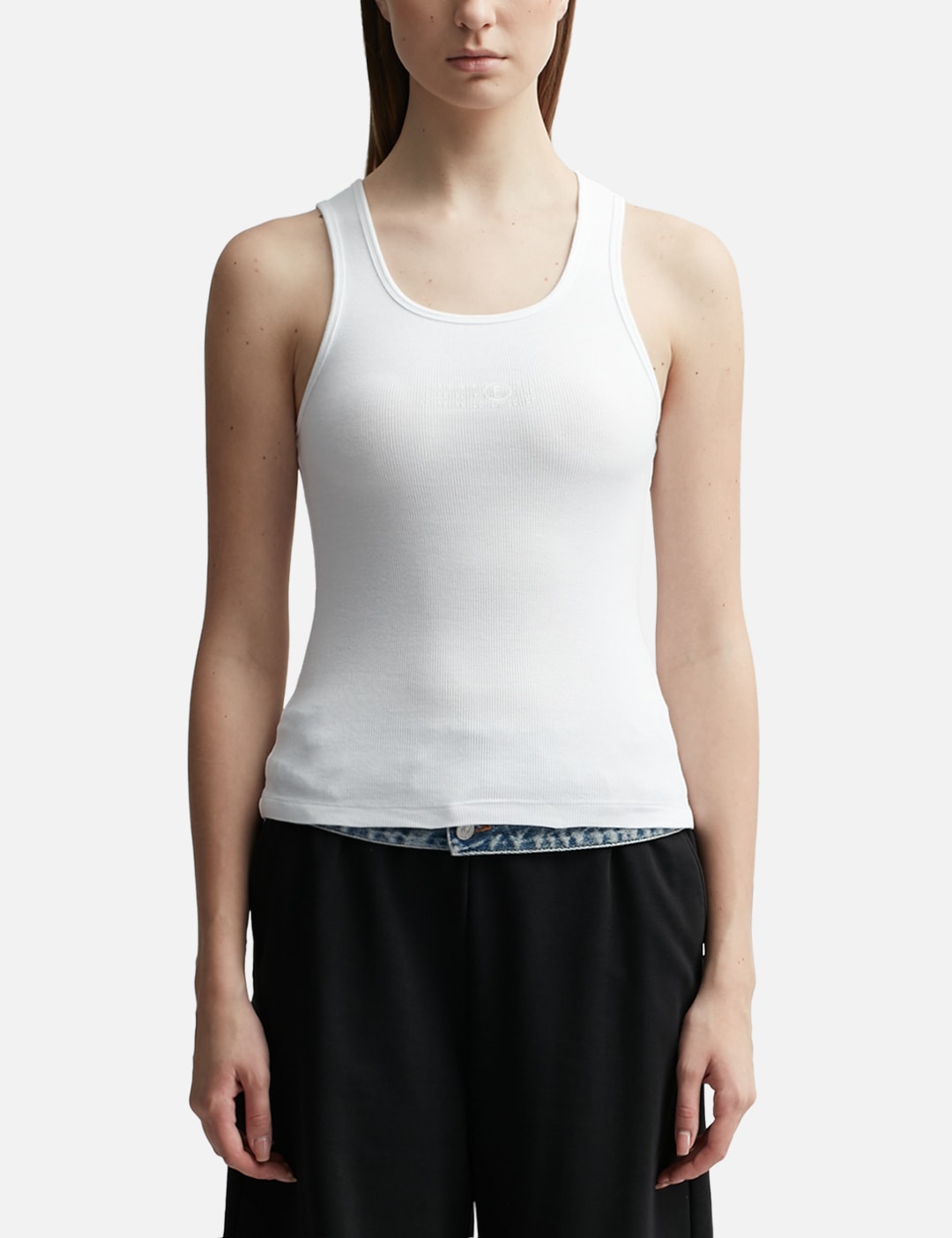 Cotton Rib Jersey Vest Top