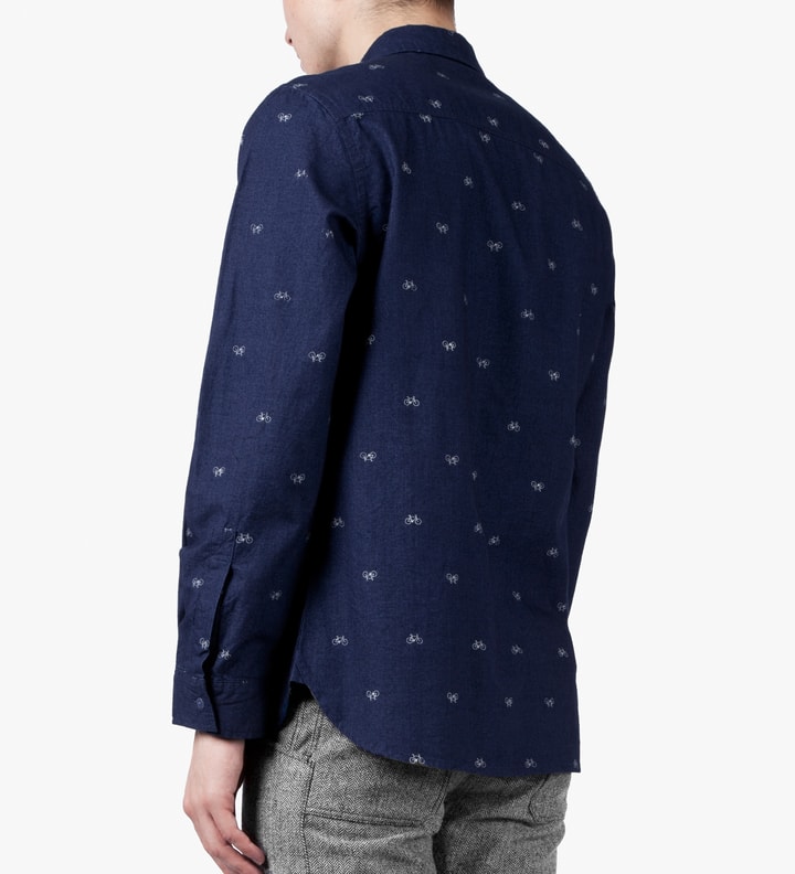 Navy Hidden Map Pockets Shirt Placeholder Image