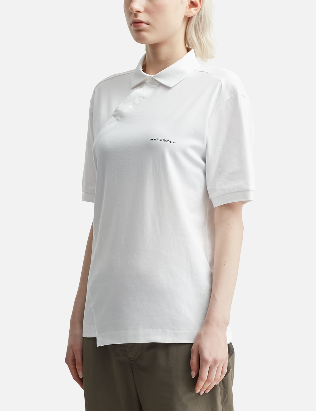 X POST ARCHIVE FACTION (PAF) Diagonal Polo T-Shirt view 19